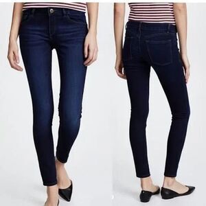 DL1961 Women's 4-Way Stretch Emma Power Legging Skinny Jean Dark Blue Wash Sz 26